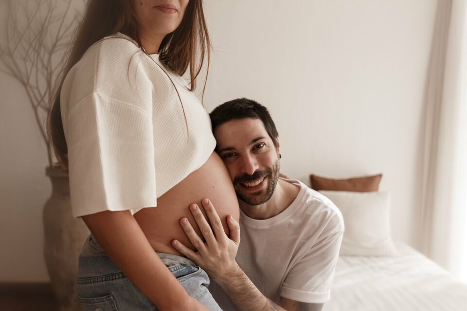 Grávidos Juliana e Vinicius na espera de Nalu